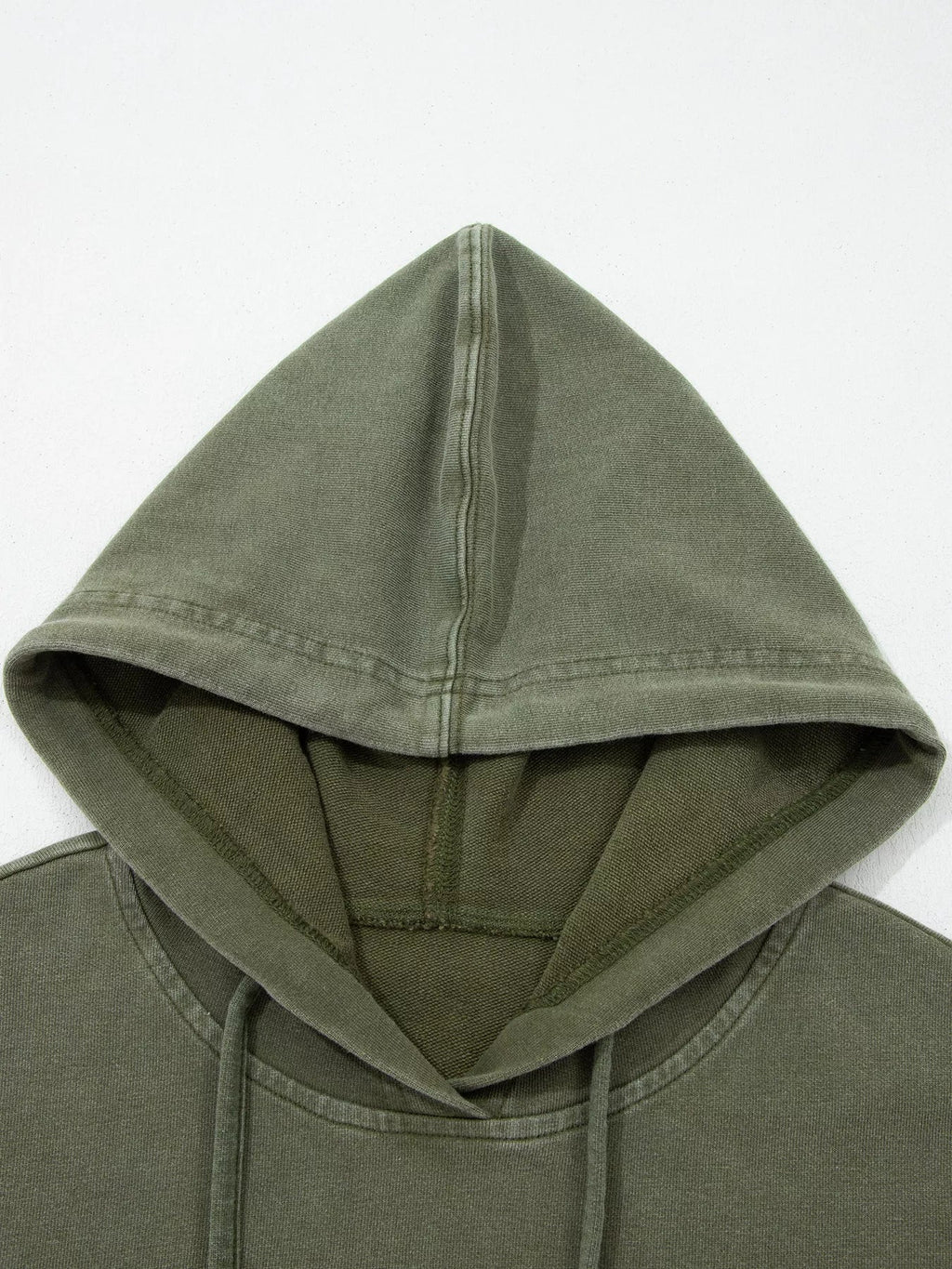 Plaid Sleeve Drawstring Pocket Hoodie