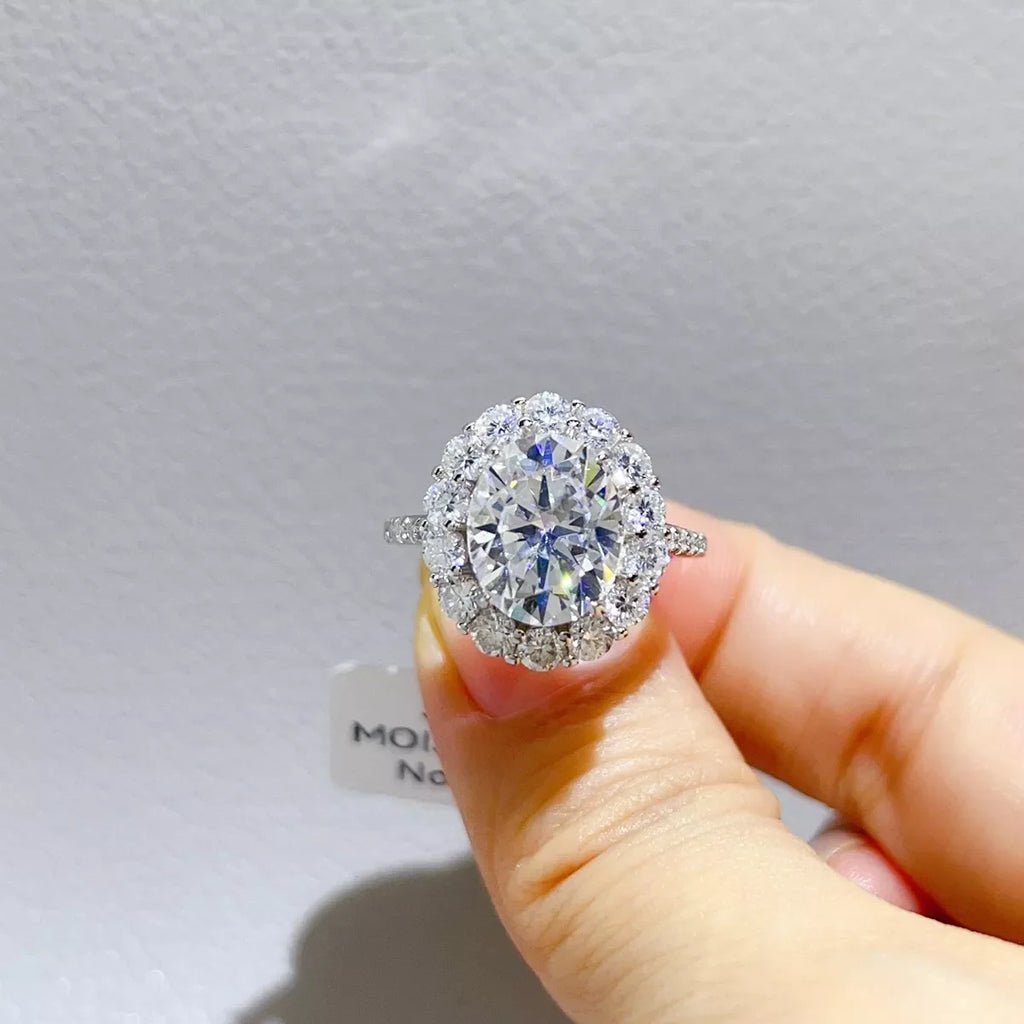 5 Carat Moissanite 925 Sterling Silver Ring