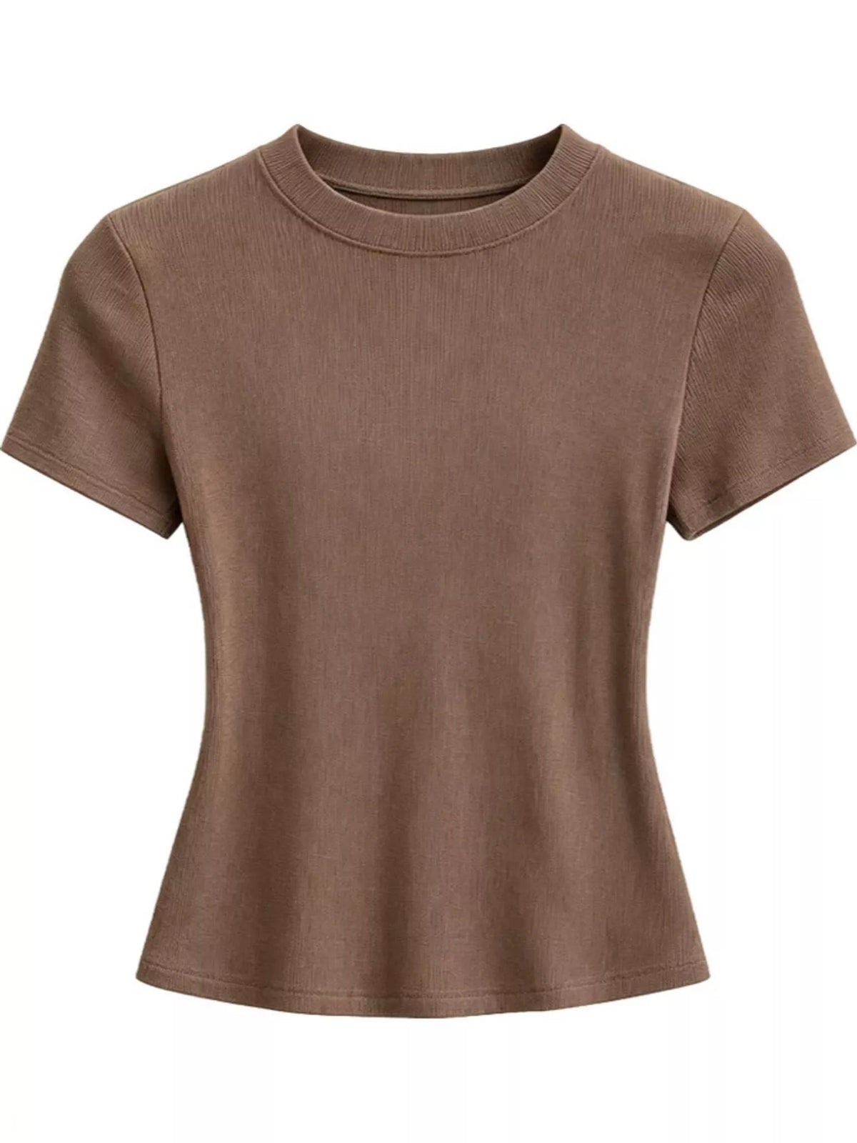 Slim-Fit Crew Neck Basic T-Shirt