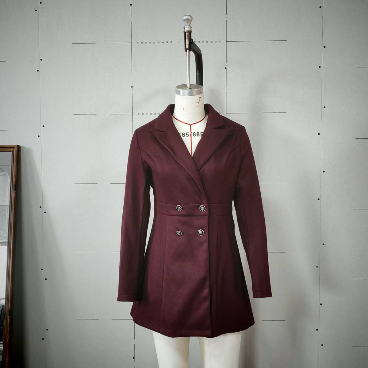 Double-breasted Slim-fit Blazer For Women