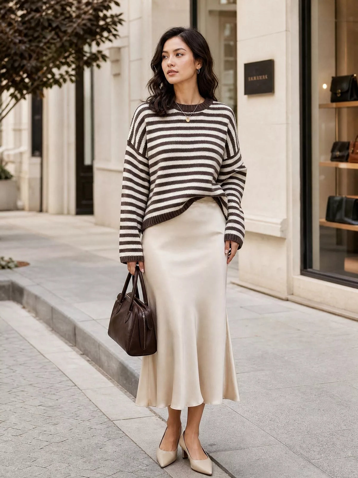 Striped Crew Neck Sweater