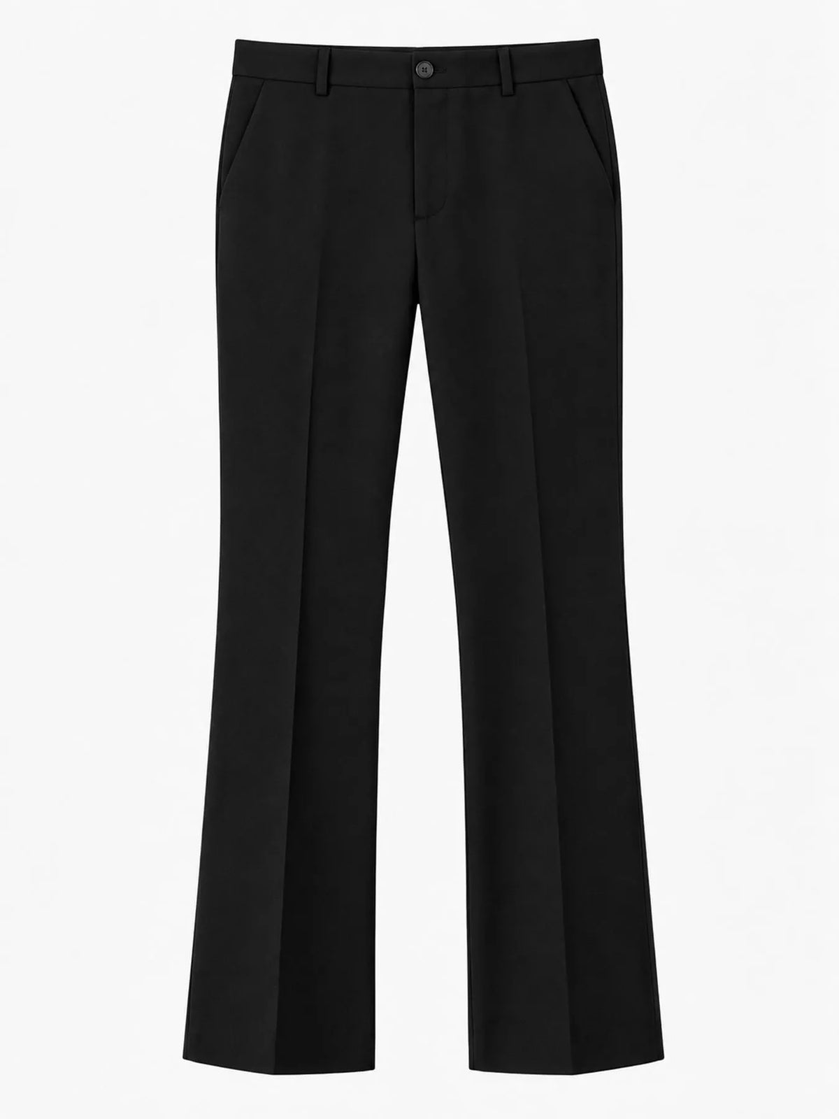 High-Waisted Slim-Fit Dress Pants