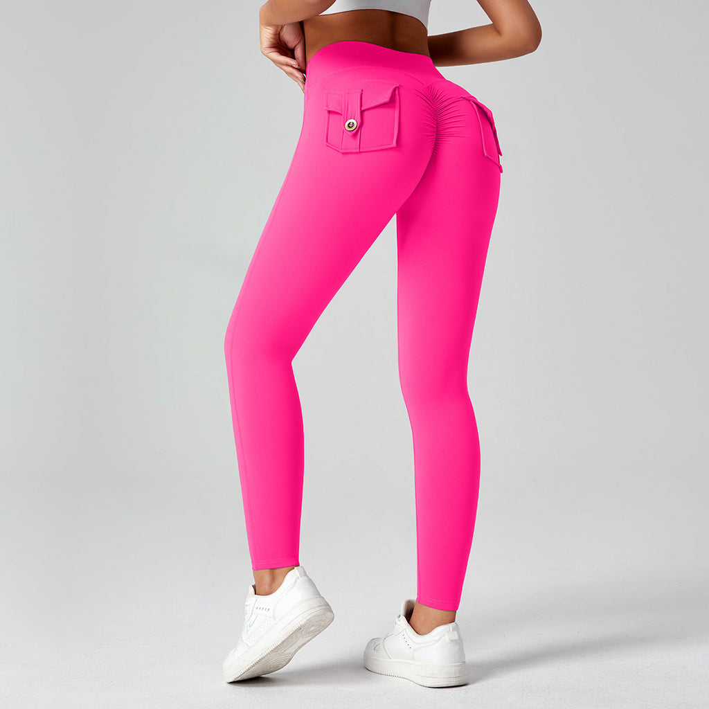 Fitness Yoga Pants For Women High-waisted Butt-lifting Stretchy Form-fitting Workout Tights