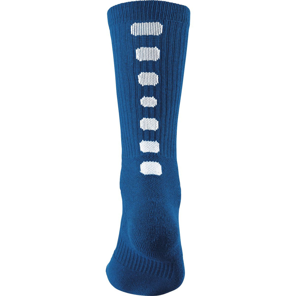 COLOR BLOCK CREW SOCKS - MOISTURE-WICKING COMPRESSION