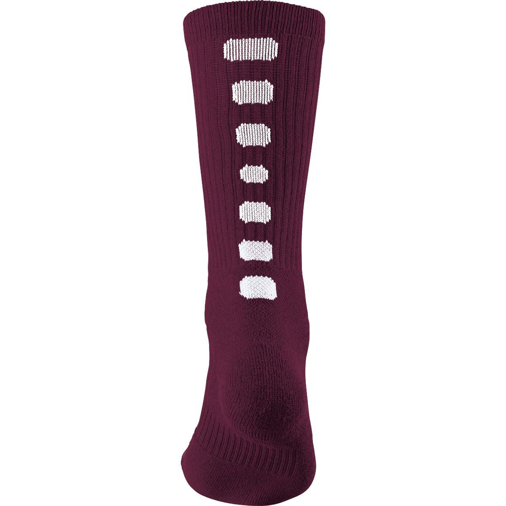 COLOR BLOCK CREW SOCKS - MOISTURE-WICKING COMPRESSION