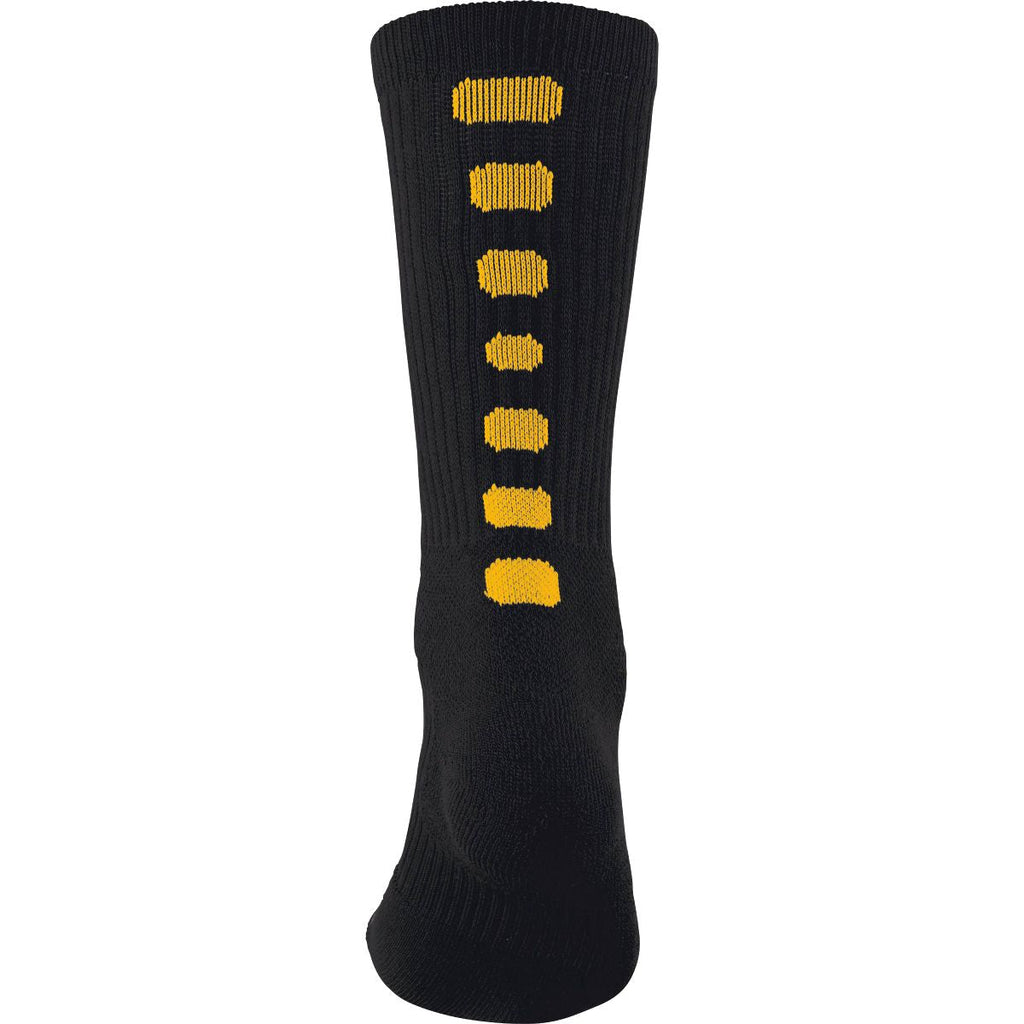 COLOR BLOCK CREW SOCKS - MOISTURE-WICKING COMPRESSION