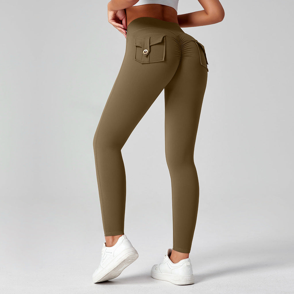 Fitness Yoga Pants For Women High-waisted Butt-lifting Stretchy Form-fitting Workout Tights