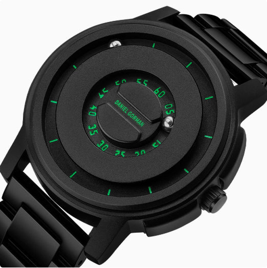 Brand-name Steel-band Sports Magnetic-levitation Silicone-ball Electronic Mens Watch