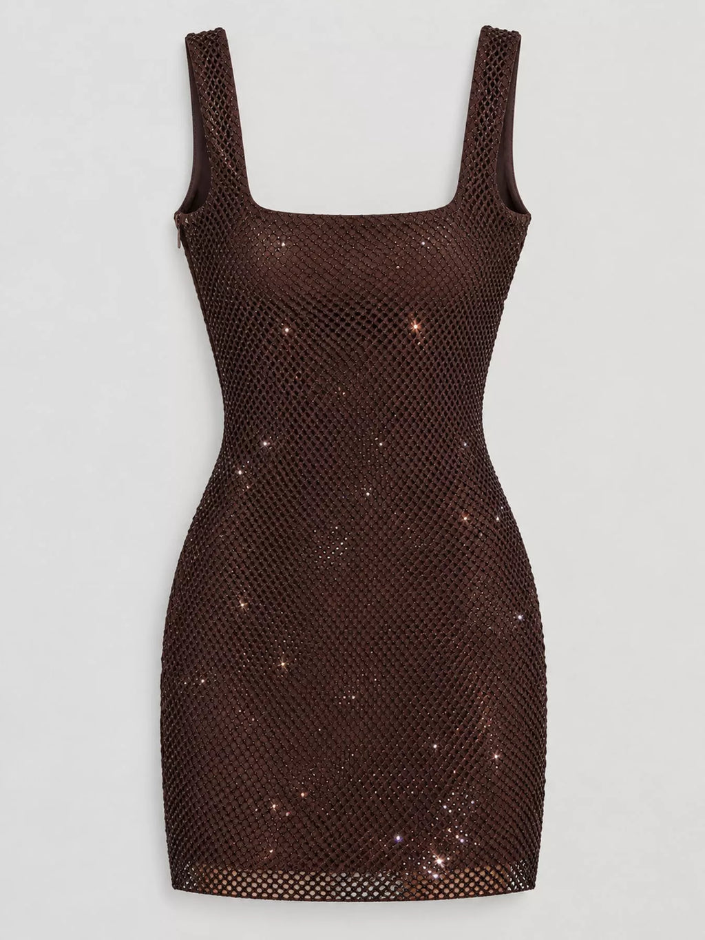 Backless Rhinestone Embellished Bodycon Mini Dress