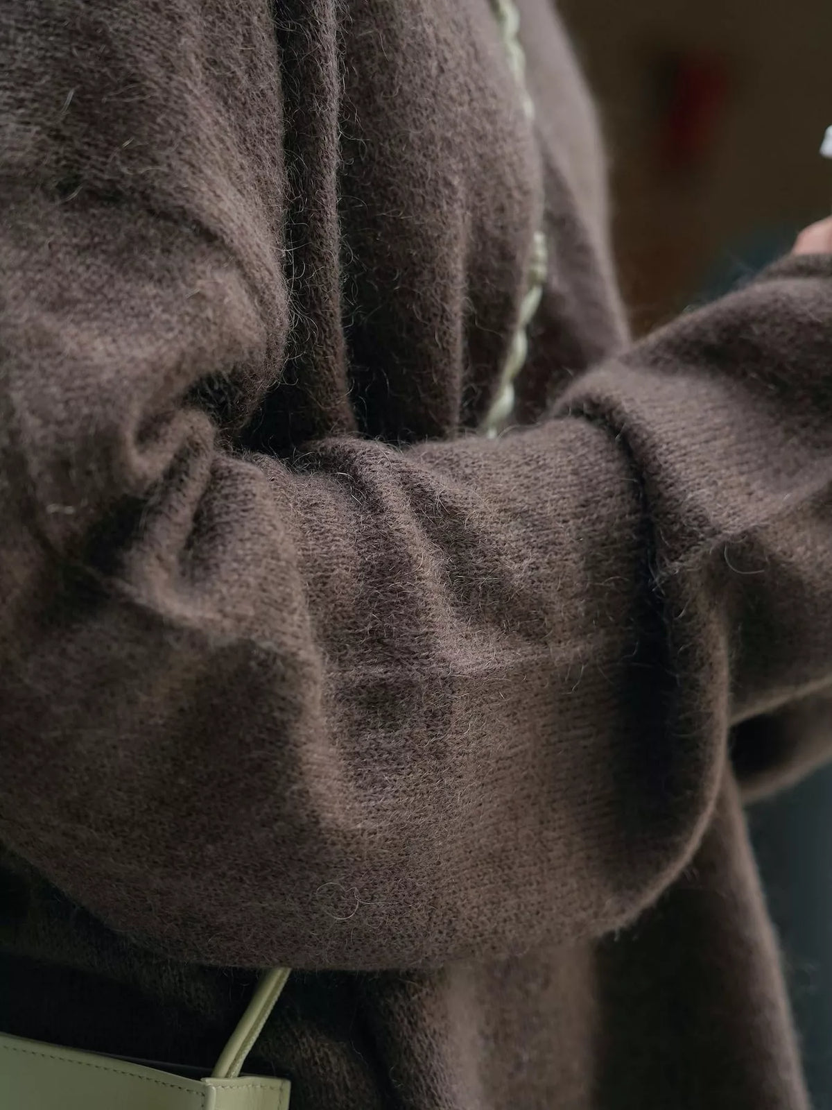 Round Neck Dropped Shoulder Sweater