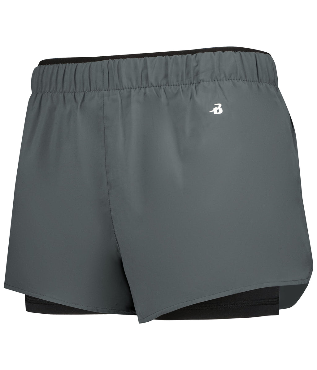 WOMEN'S DOUBLE UP SHORT - MOISTURE-WICKING