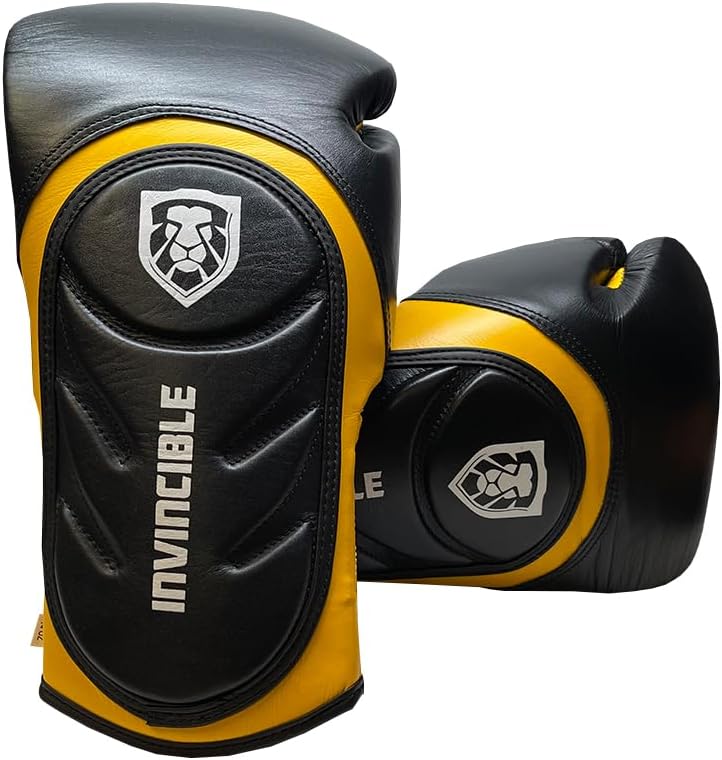 Invincible Fight Gear Professional Hook and Loop Leather Training