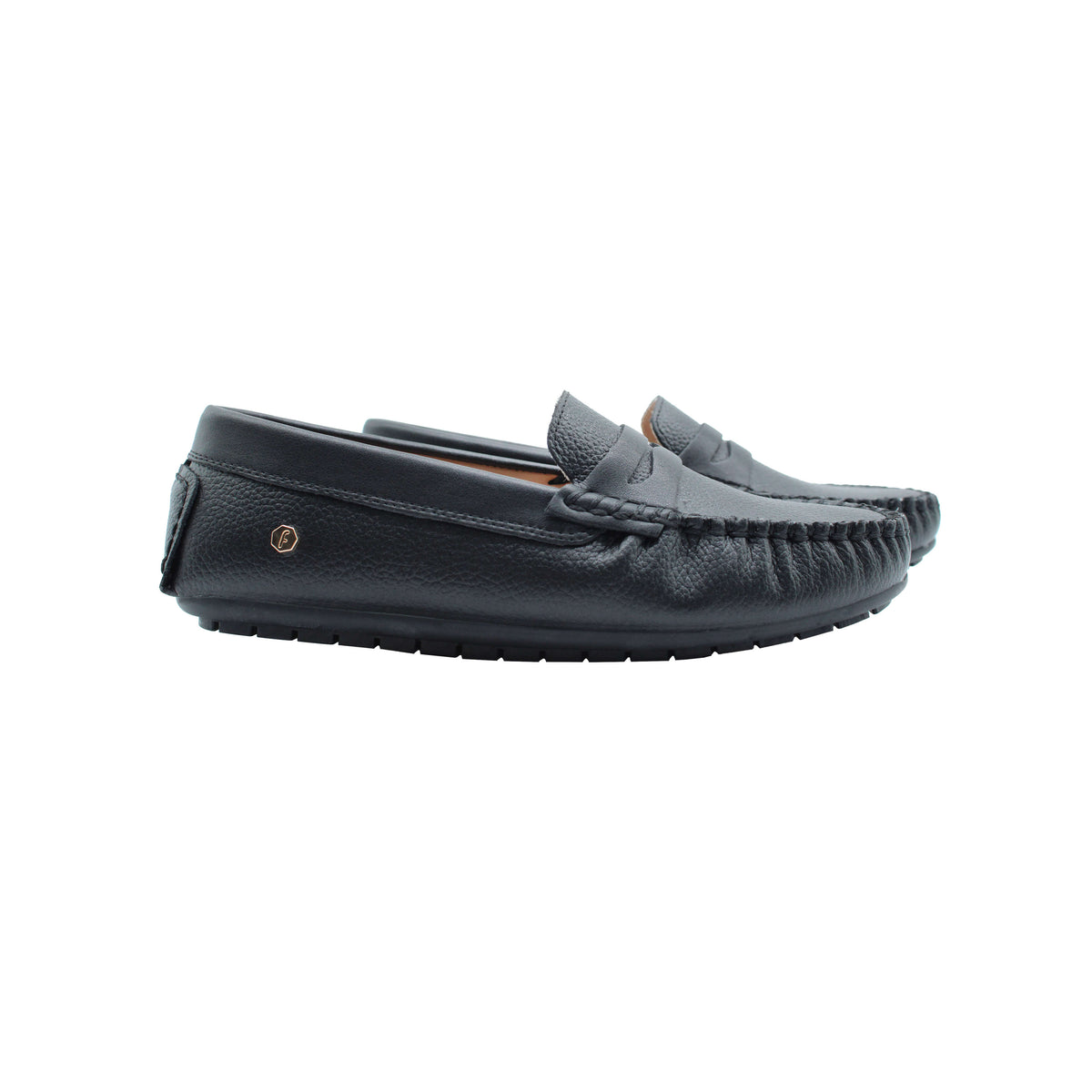 Black Pebbled Leather