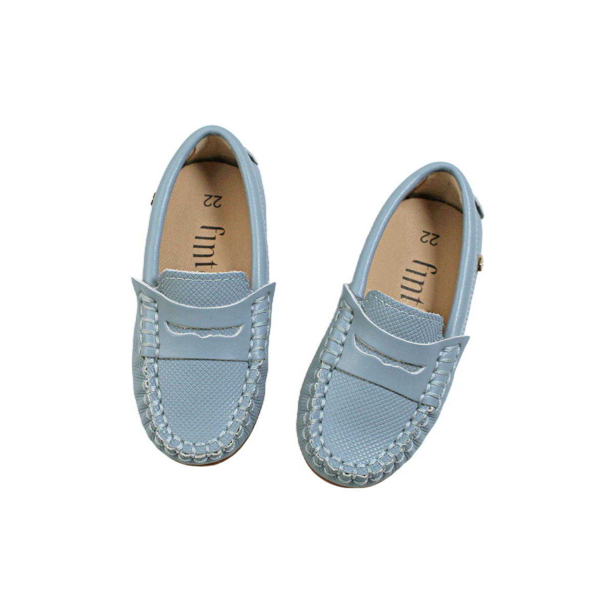 Dusty blue leather