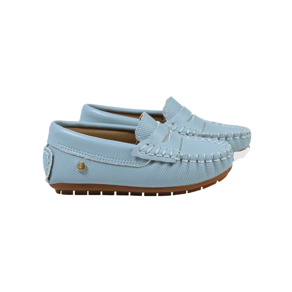 Dusty blue leather