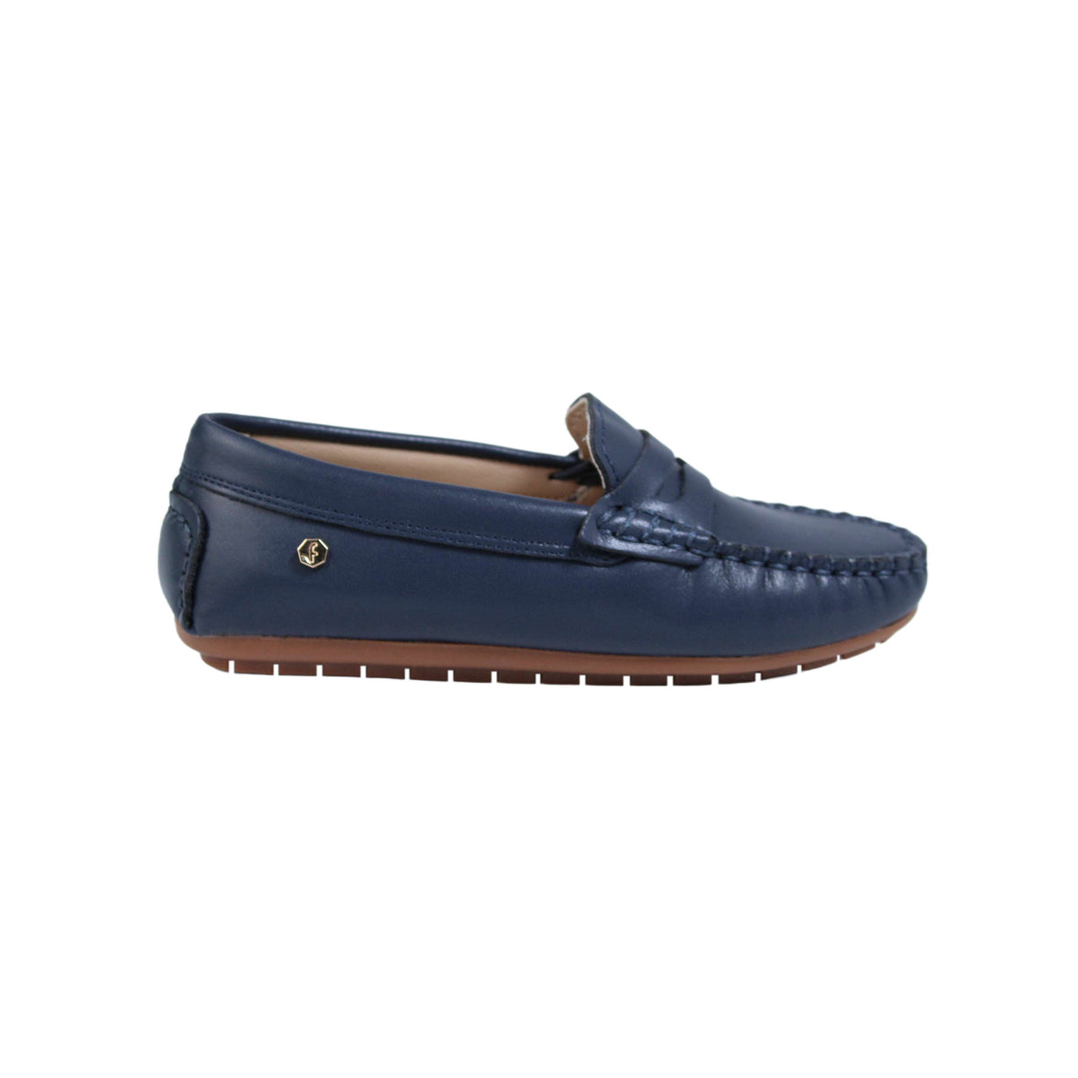 Navy Leather