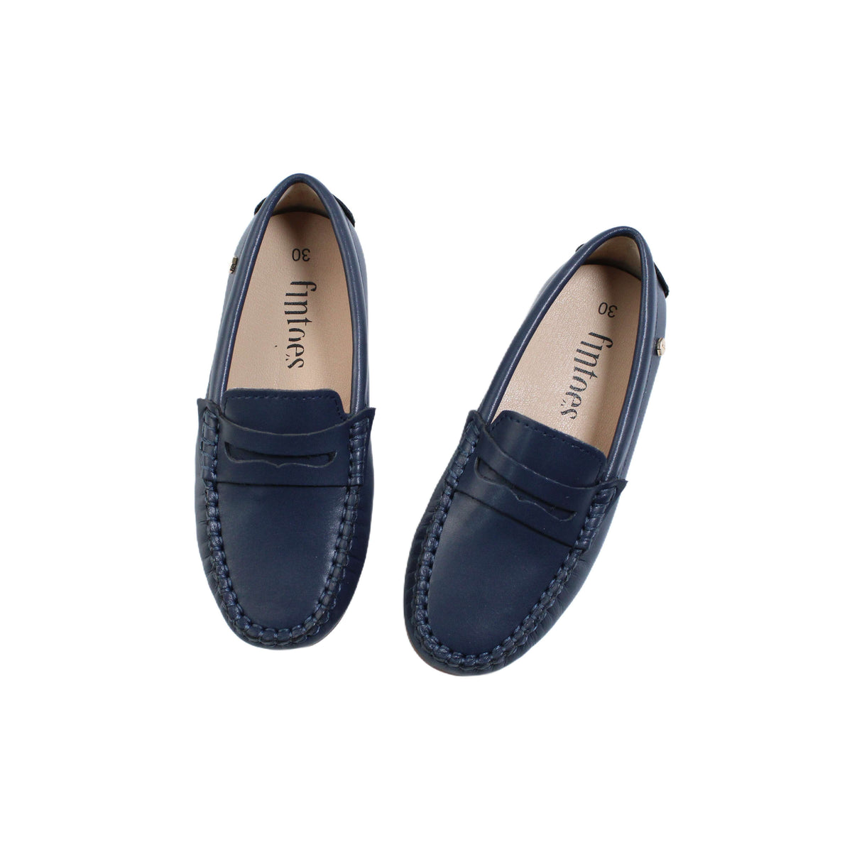 Navy Leather