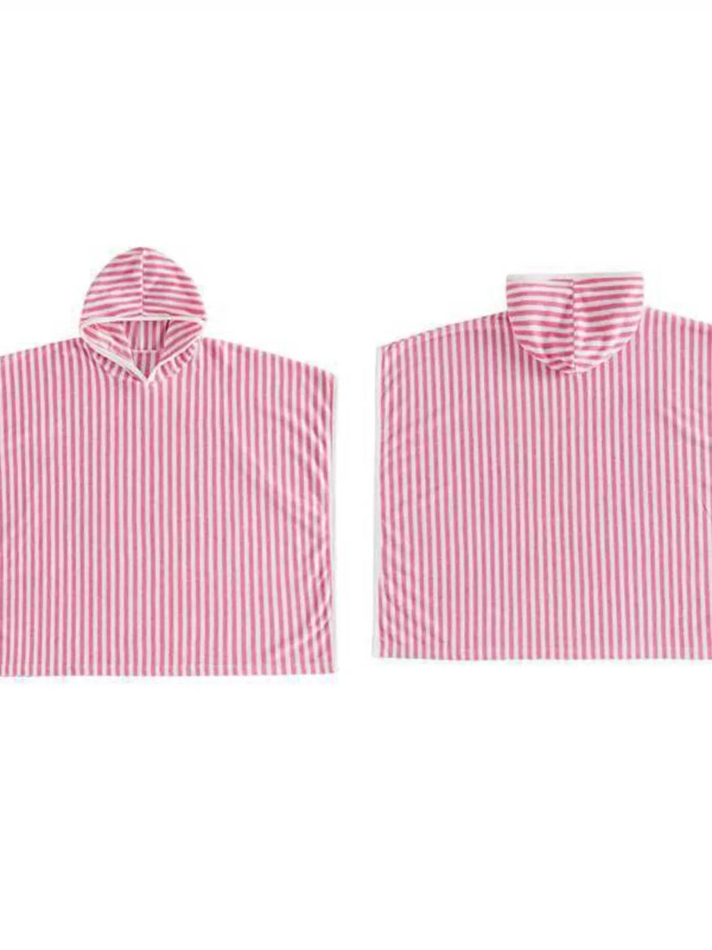 Children's Striped Hooded Poncho