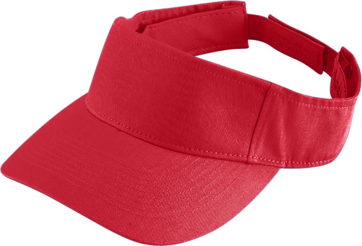 YOUTH SPORT TWILL VISOR - ADJUSTABLE COTTON