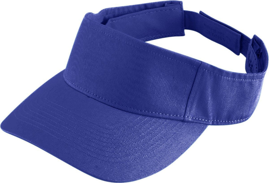 YOUTH SPORT TWILL VISOR - ADJUSTABLE COTTON
