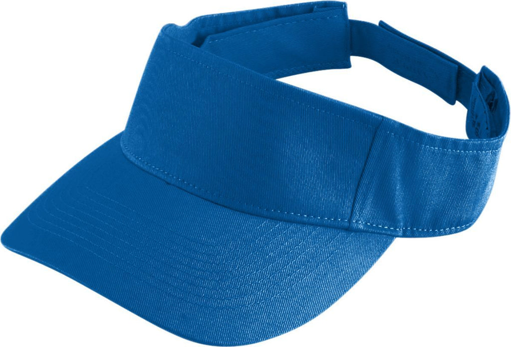 YOUTH SPORT TWILL VISOR - ADJUSTABLE COTTON