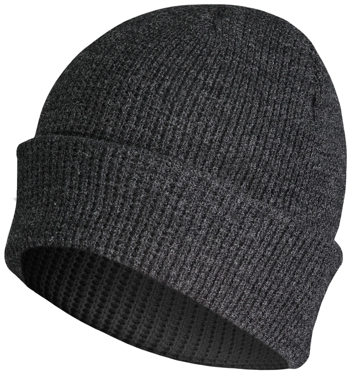 WAFFLE KNIT CUFF BEANIE