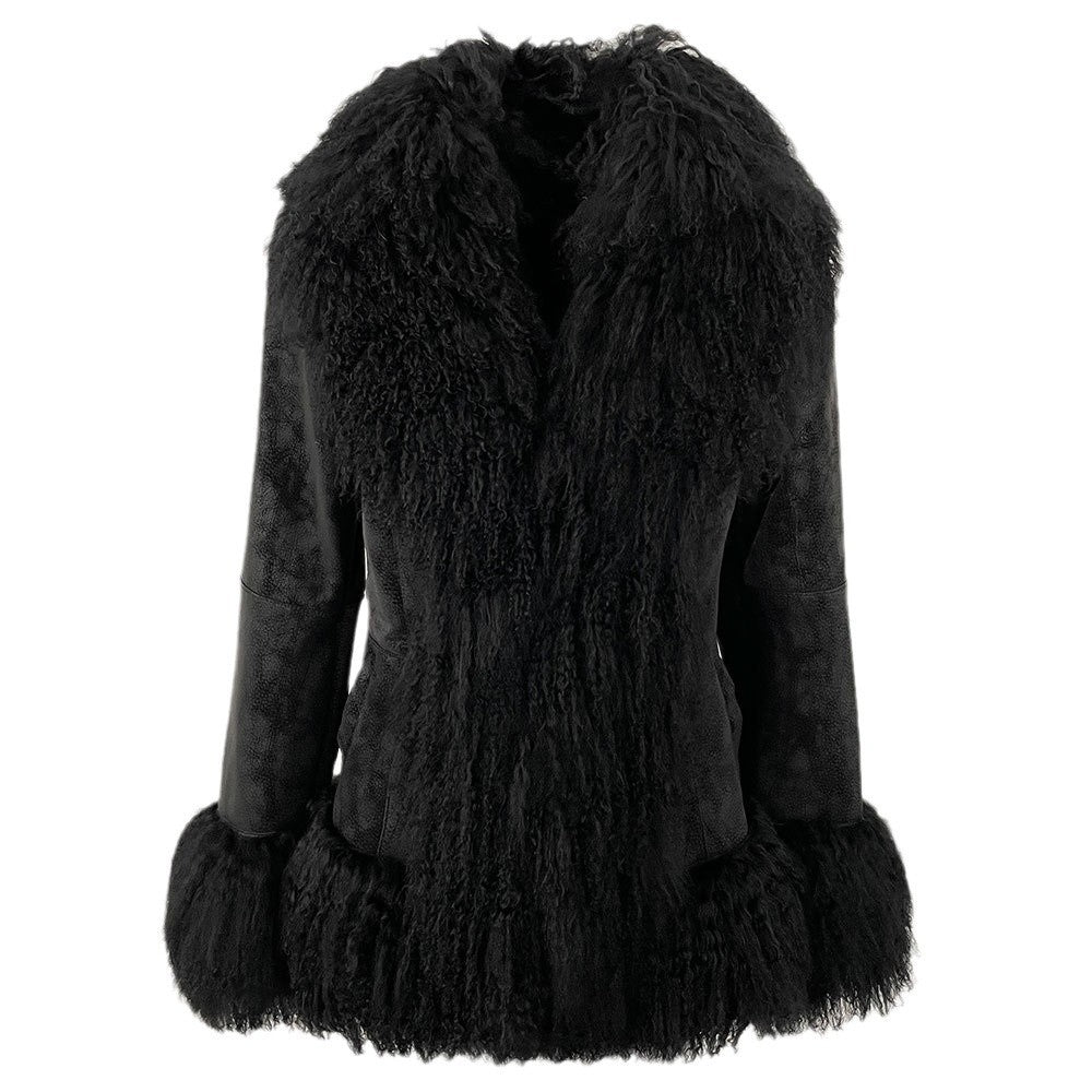 Thickened Wool Jacket With A Suede-like Finish