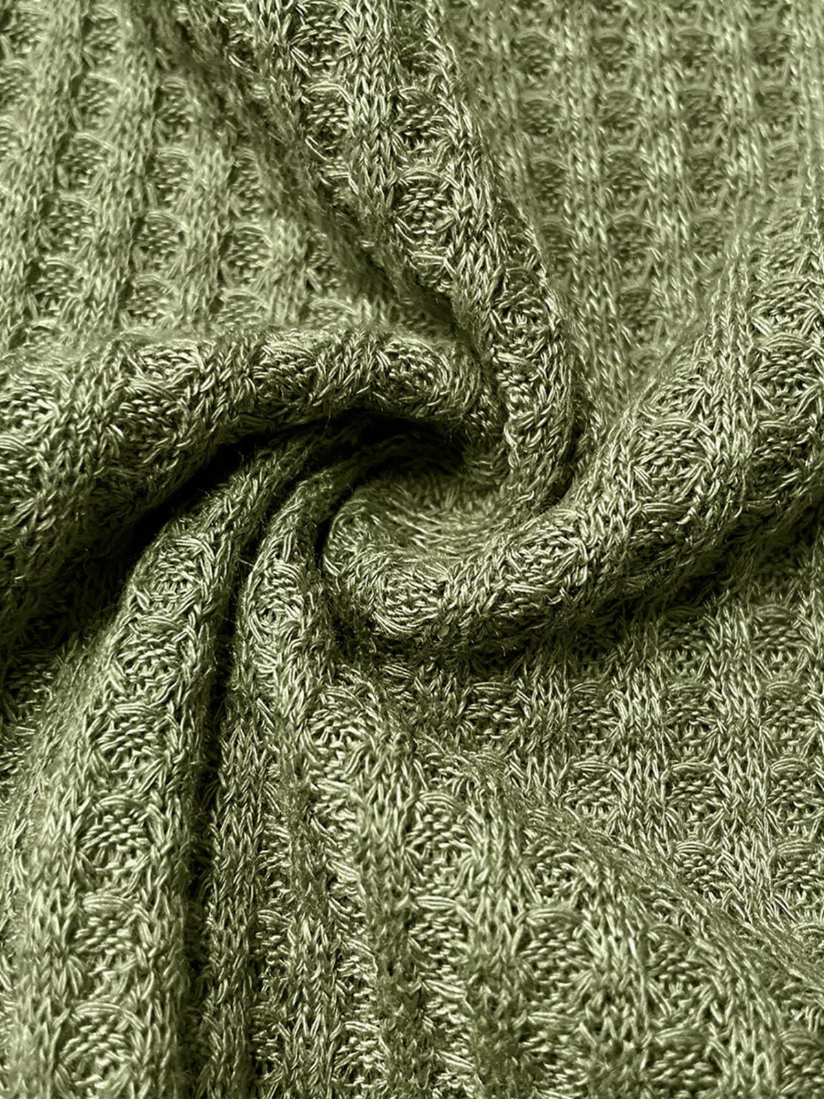 Button Detail Knitted Casual Top