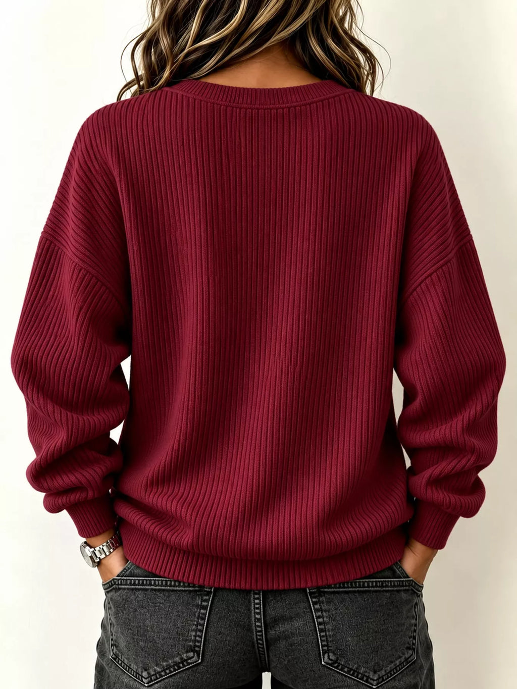Full Size Quarter-Zip Dropped Shoulder Sweatshirt Plus Size