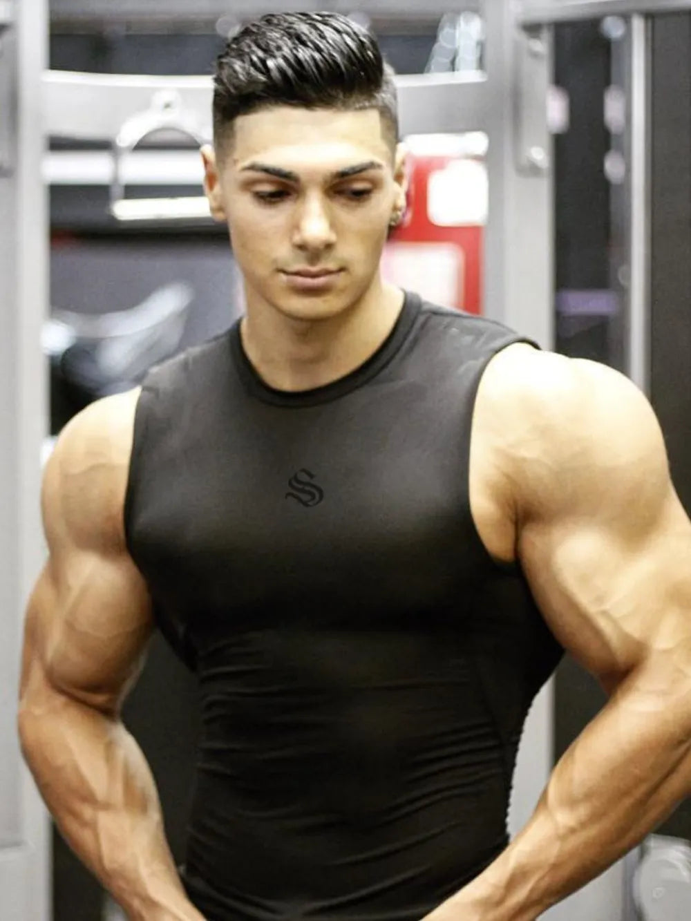 Men's Plus Size Round Neck Tank
