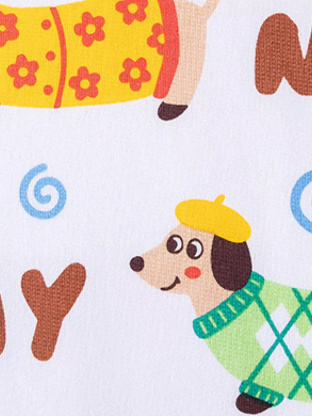 Children's Cartoon Dog Raglan Sleeve Sweatshirt