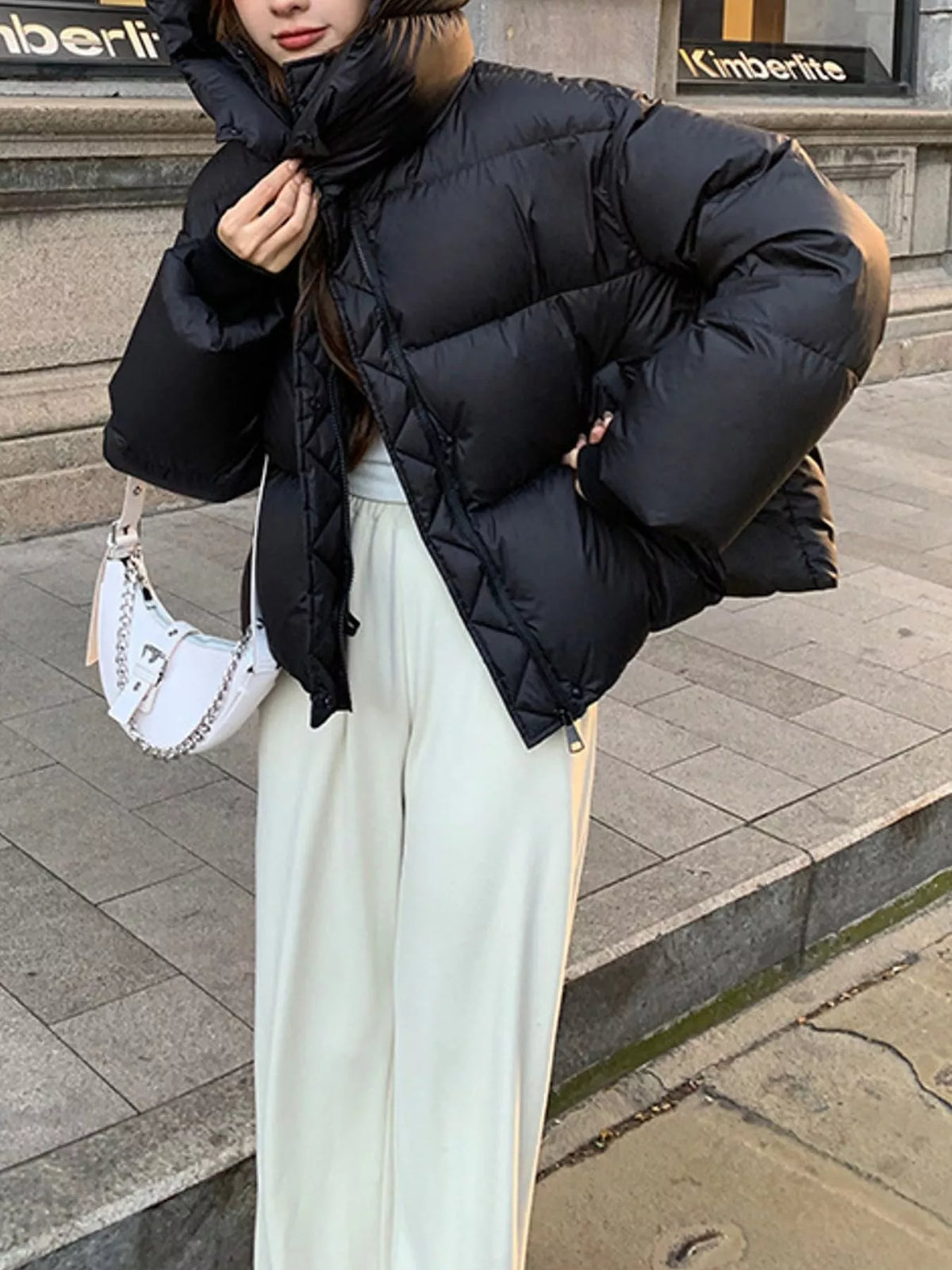 Quilted Hooded Puffer Jacket