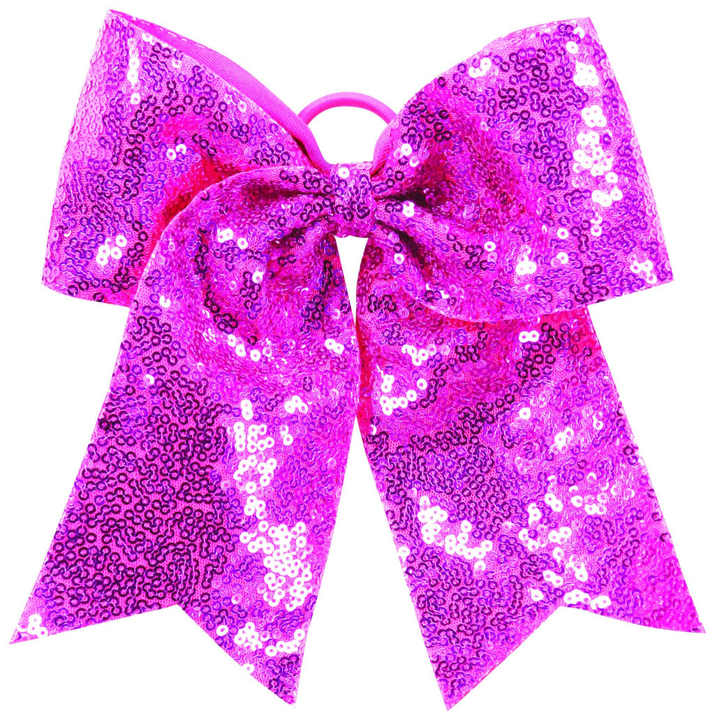 SEQUIN CHEER HAIR BOW