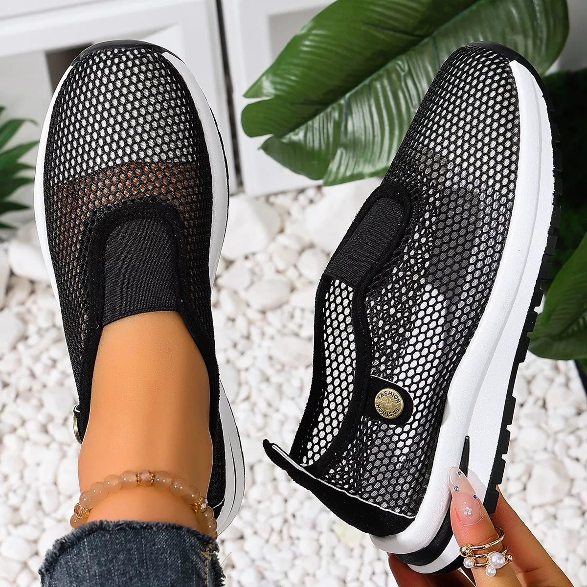 Breathable Mesh Slip-Ons