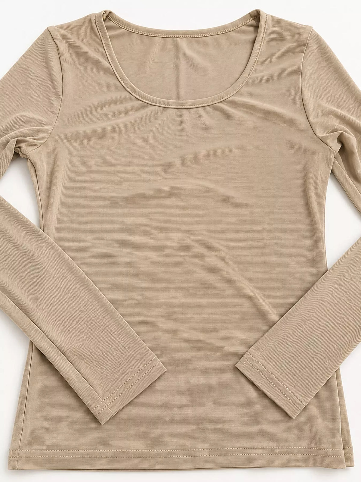 Full Size Sheer Mesh Long Sleeve Top Plus Size