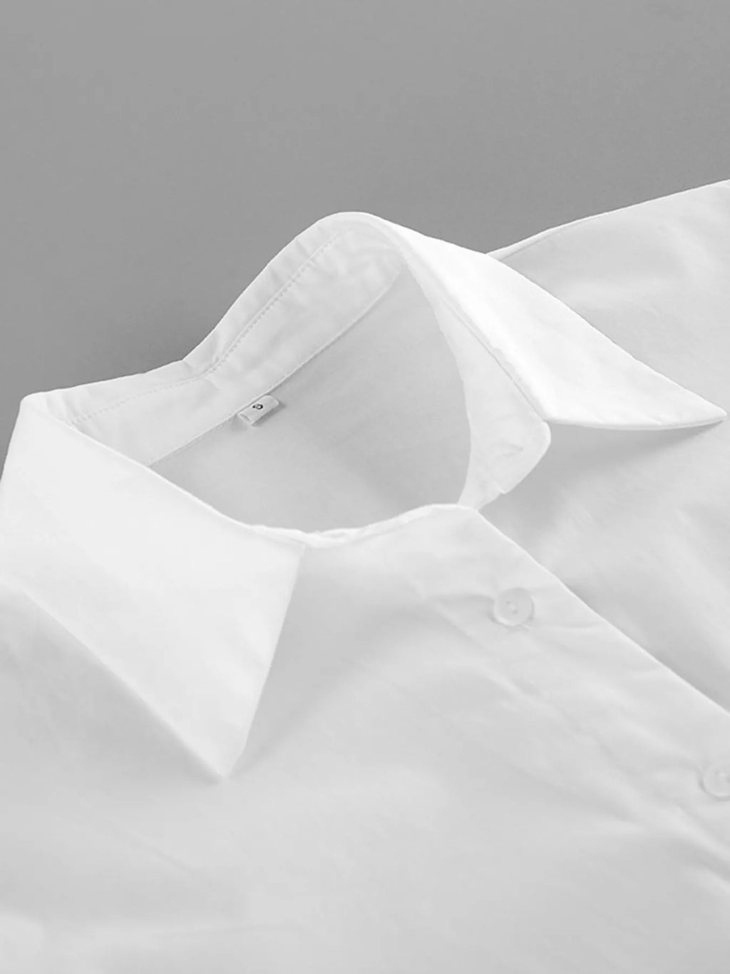 Tie-Waist Detail Wrap-Front Shirt
