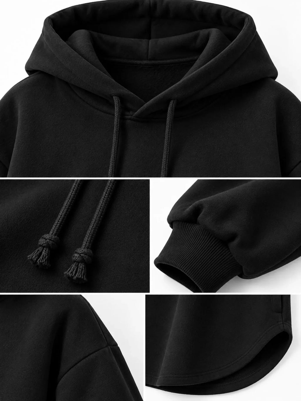 Full Size Drawstring Dropped Shoulder Hoodie Plus Size
