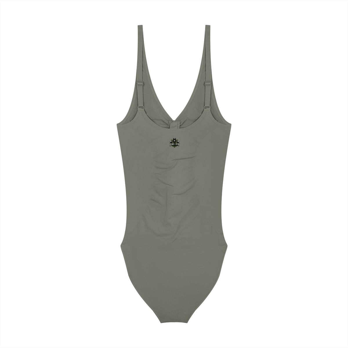 Loki & Ivy Women’s Full-Zip Ruched Bodysuit
