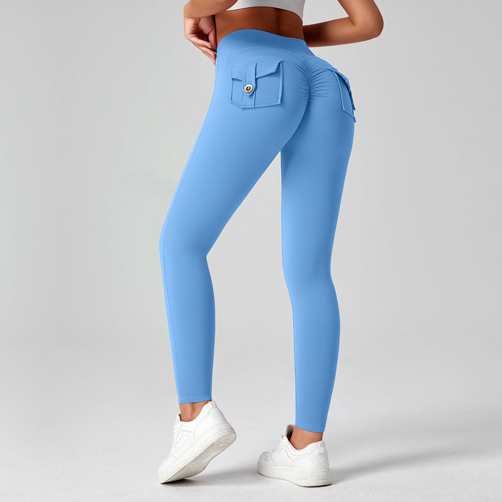 Fitness Yoga Pants For Women High-waisted Butt-lifting Stretchy Form-fitting Workout Tights