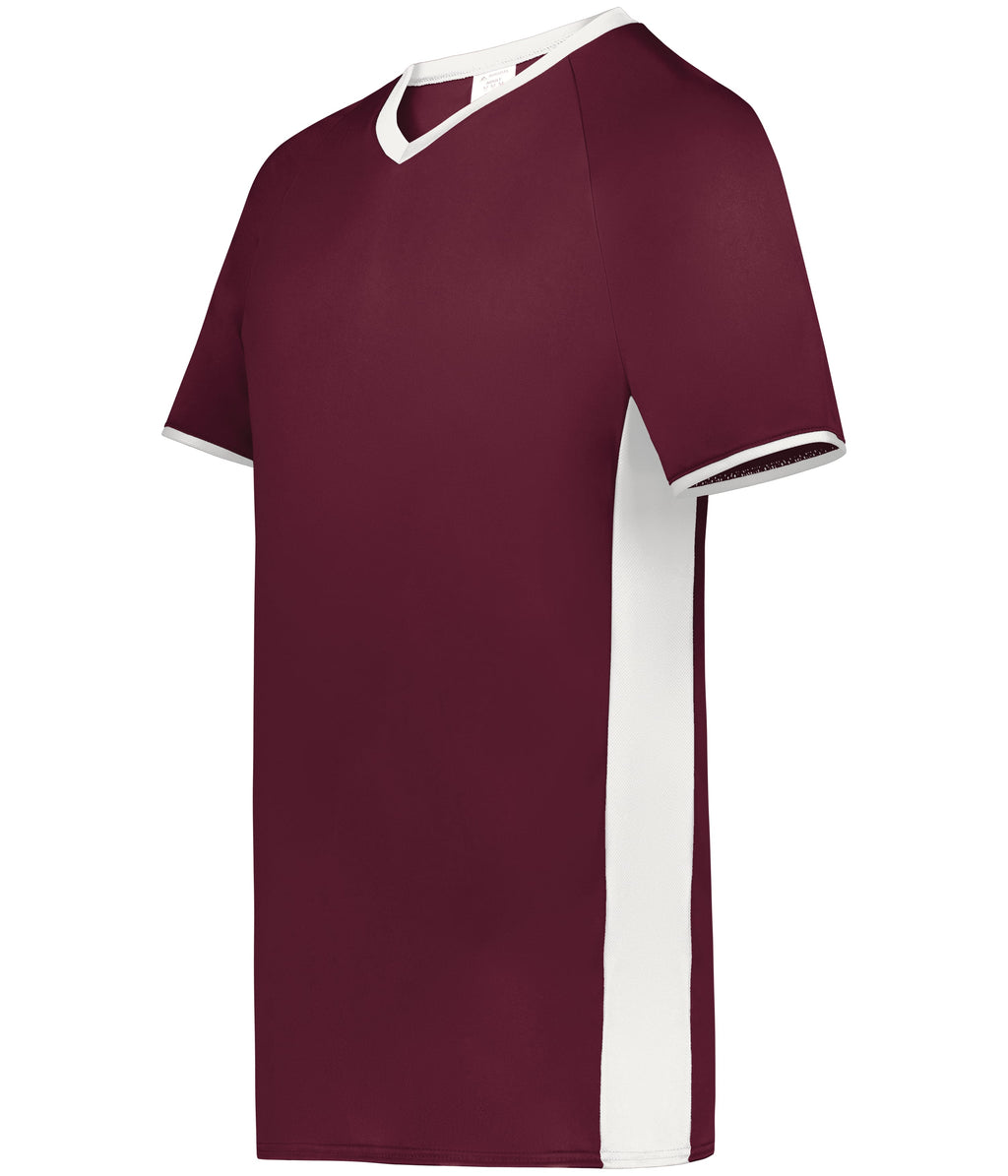 YOUTH CUTTER+ V-NECK JERSEY - MOISTURE-WICKING