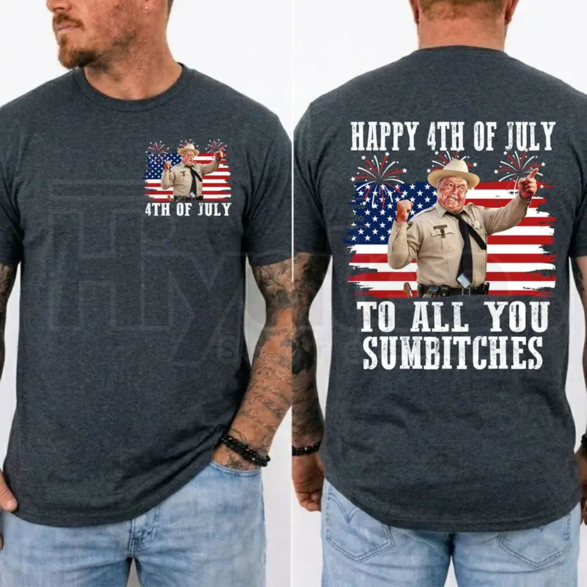 Smokey and the Bandit 4th of July T-Shirt – Funny Sumbitches Independence Day Tee