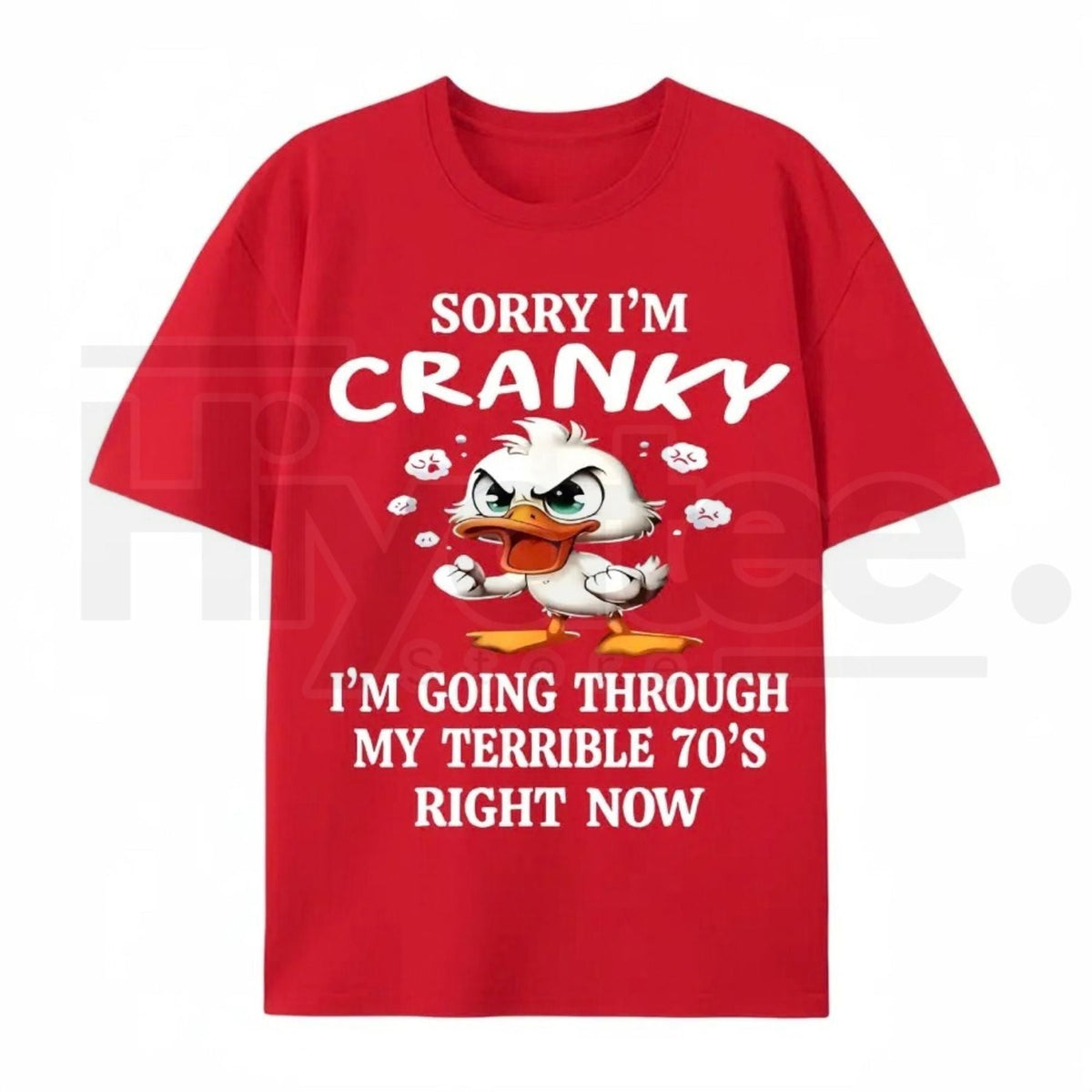 Funny 70s Duck Graphic Tee – Cute Retro Aesthetic 100% Cotton Unisex Shirt