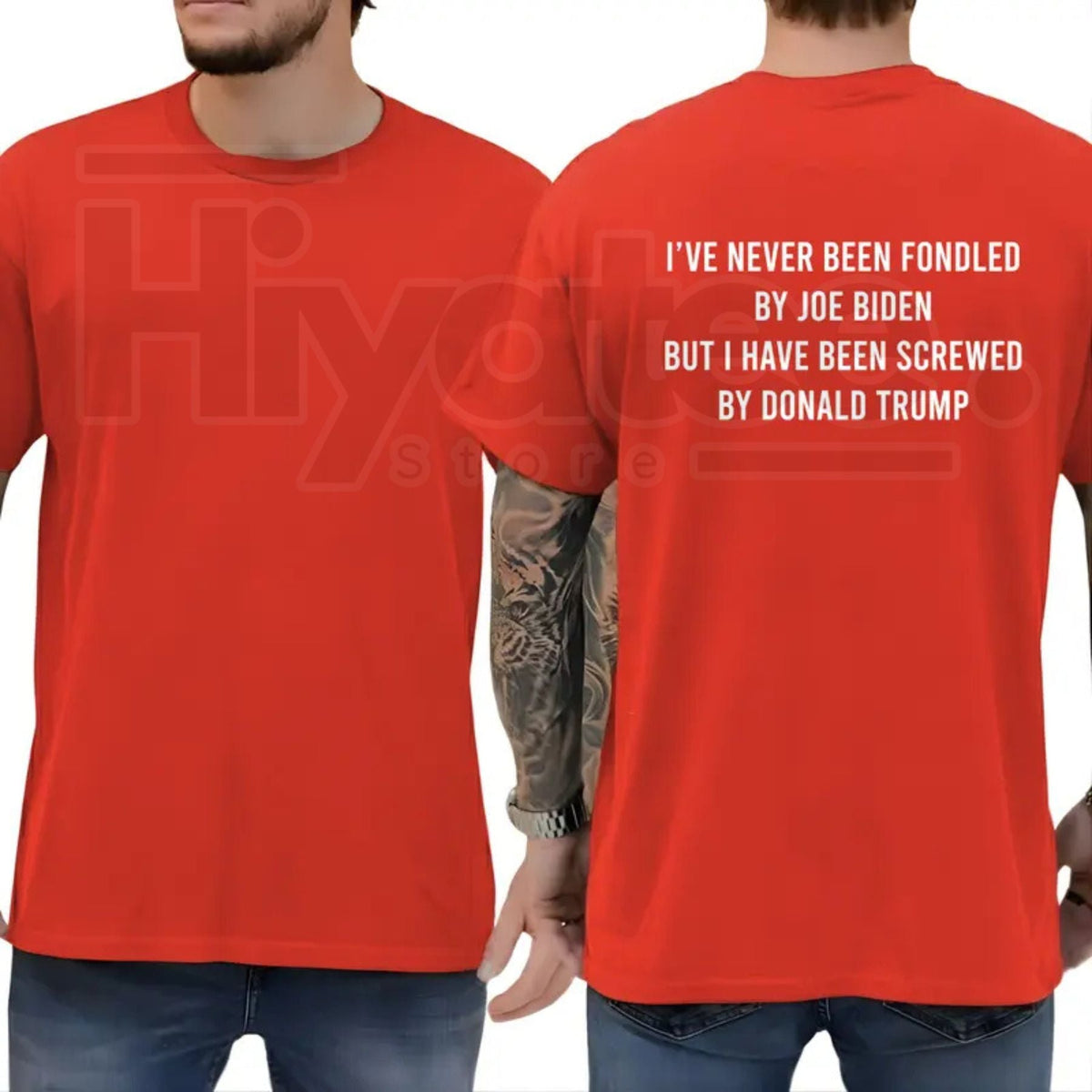 Screwed By Donald Trump T-Shirt – Funny Sarcastic Political Humor Tee, Liberal & Democrat Anti-Trump Shirt