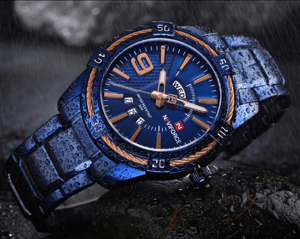Men's  Luxury Stainless steal Waterproof Watch With Day And Date Display Unique Design Perfect Gift In Modern Metal Men  Wrist Watch Design