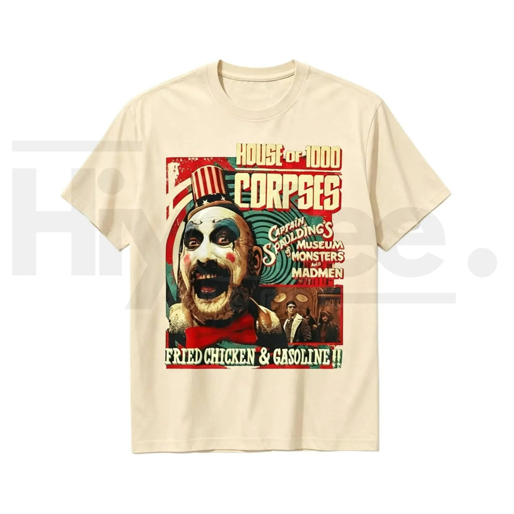 Vintage Horror Classic Movie Design Graphic T-Shirt – Retro Spooky Season Tee