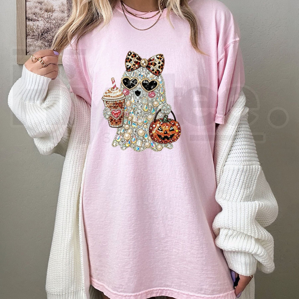 Vintage Stone Ghost T-Shirt – Weathered Spooky Cotton Tee