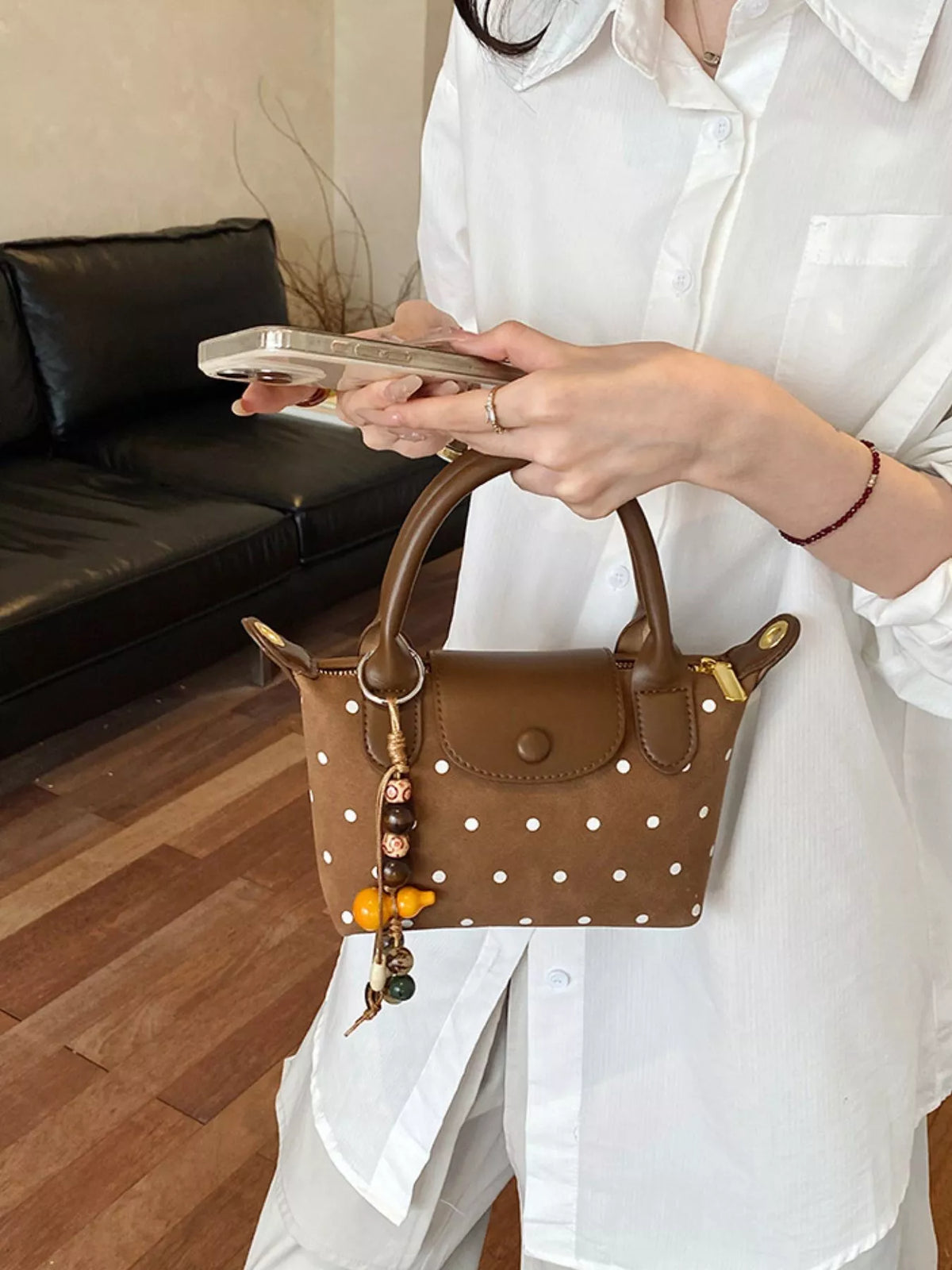 Polka Dot Crossbody Bag