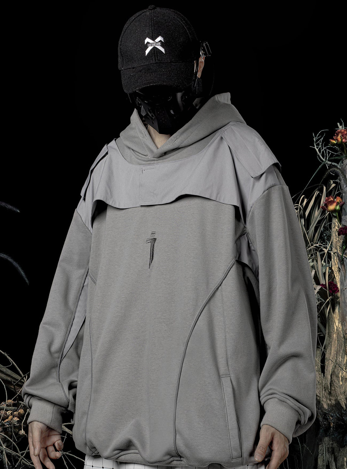 HiH29 Shadow Mixed Hoodie