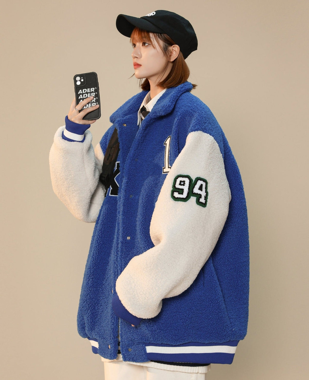 Women's Year 94 Furry Varsity Jacket