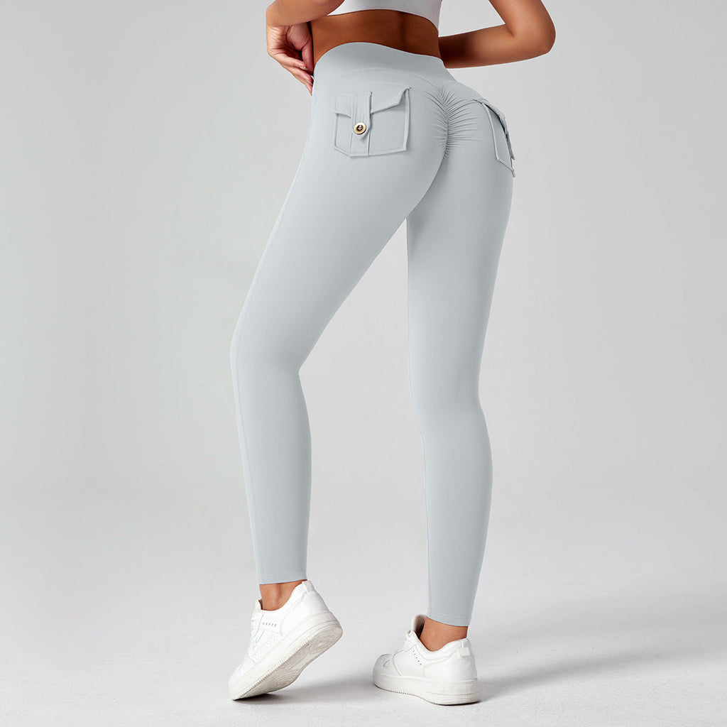 Fitness Yoga Pants For Women High-waisted Butt-lifting Stretchy Form-fitting Workout Tights